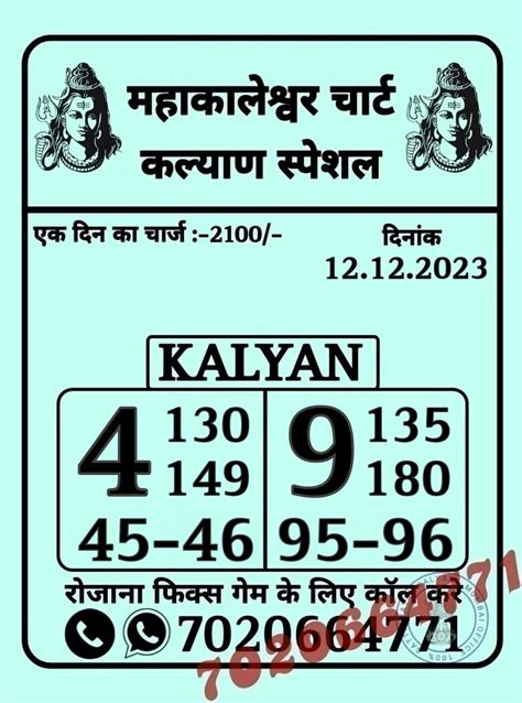 final ank kalyan matka